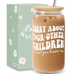Personalized Mother’s Day Gifts for Mom, Stepmom, Wife – 16oz Can Glass, Unique