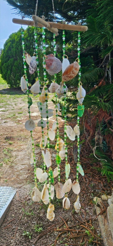 Hanging Seashell Wind Chime. Handmade with shells from our beautiful beaches!