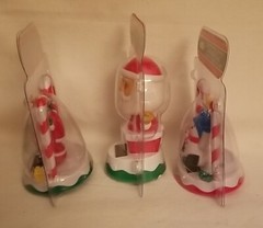 3 PC Set SOLAR DANCING SANTA, SWINGING SANTA & SNOWMAN on base
