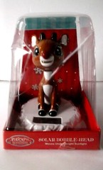 Solar Powered Rudolph The Red Nosed Reindeer Bobble Head