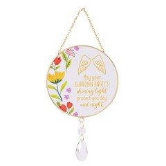 Splosh Guardian Angel Glass/Metal Suncatcher Hanging Home/Window Decor 12x26cm