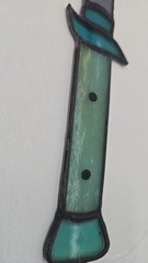 Authentic Stained Glass Knife Suncatcher