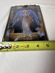 Vintage Via Vermont Lena Liu Angel Glass Suncatcher Hanging Frame Set 5×7