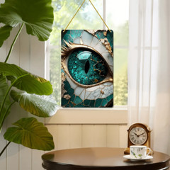 Jade Dragon’s Eye Suncatcher Acrylic Sign Gift for Relatives and Friends
