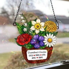 Personalized Family Suncatcher Acrylic Window Decor Custom Gift