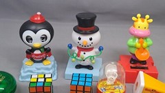 Three Solar Dancing Toys + Keychain Viewfinder + Duncan imperial and others.