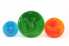 Set Of 3 VTG Holmegaard Michael Bang ~ Noah’s Ark Suncatchers ~ Studio Art Glass