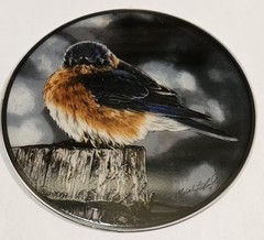 NEW GLASSMASTERS 6-1/4″ BLUE BIRD SUNCATCHER