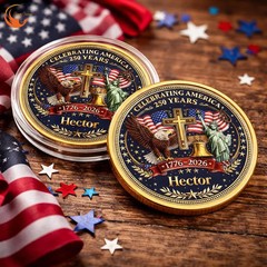 Personalized 250th Anniversary 3D Print Coin