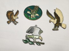 Lot Of 13 Vintage Metal Acrylic Suncatchers Eagle Indian Bambi Dog Rainbow Birds