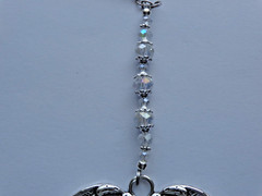 CRYSTAL GLASS PRISM ANGEL WIND CAR REAR VIEW MIRROR CAR CHARM MOBILES ORNAMENT