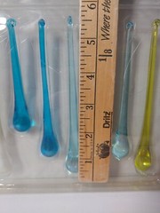 9 Hand Blown Glass Teardrop Icicle Ornaments 6″ 5″ 4″ Green Blue Pearl