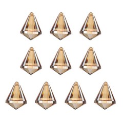 10 Pack 42mm / 1.65Inch Crystal Ball Prisms, Champagne