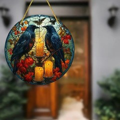 Fall Halloween Season Decor Acrylic Suncatcher Indoor Window Home Decor Present