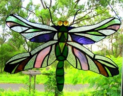 Clear Sun Rays – Iridized Boho Stained Glass Sun Light Catcher – Handmade in Qld