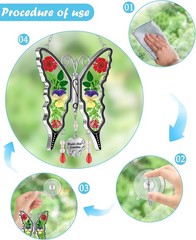 Magical Butterfly Suncatcher – Colorful Stained Glass for Cherished Grandmothers