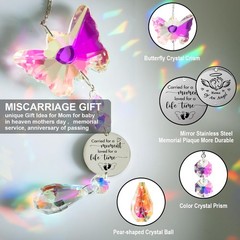 Butterfly Suncatcher Memorial Gift for Infant Loss, Baby Miscarriage Keepsake