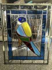 Vintage Hanging Bird Sun Catcher Large 14” Tall