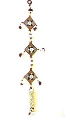 WHOLESALE LOT BIRD MOBILE X-MAS ORNAMENT WITH BEADS AND BELLS: 30″ LONG