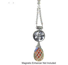 Kirks Folly Crystal Ice Magnetic Converter Shimmer Sterling Silvertone Crystal