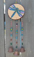 Dragonfly Sun Catcher Wind chime Mobile Porch Garden Window Art Boho Gift Bells