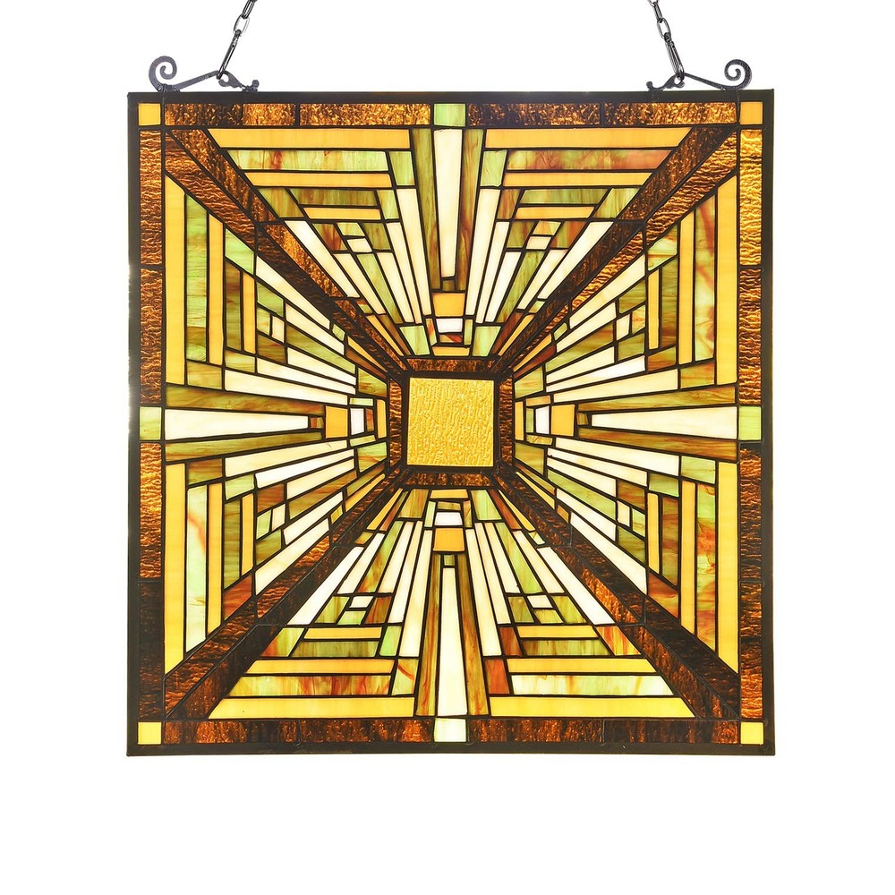 Stained Glass Window Panel Mission Elegant Suncatcher