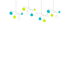 Cool MOD Atomic Mobile – DIY Colorful Home Decor – Rearrange Anytime -MCM Modern