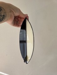 Stained Glass Surfboard Black White Suncatcher Handmade Art Decoration