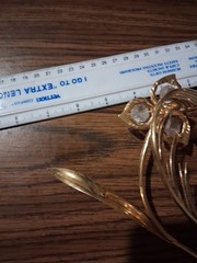 Vintage Austrian Crystal gold plated suncatcher set