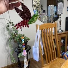 Hummingbird Sun Catcher Diamond Art Painted – New