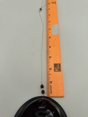 Purple Blenko? Style 4” Suncatcher. Walking Cat. W/ Beaded Hanging Wire NICE!