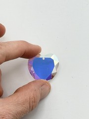 Swarovski 622528AB 28mm Heart Crystal AB Prism Suncatcher Austria