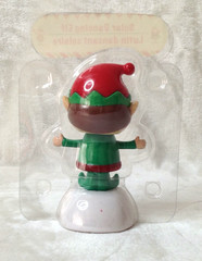Solar Dancing Santa & Elf 4″ Figurines – Christmas / Holiday – NEW – 2 in Set