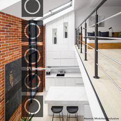 SEVENTIES AF Dramatic XL Smoky Gray Art Mobile | Groovy Retro Mid Mod – 4 Sizes