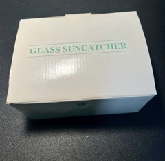 NIB Avon 2000s Butterfly Glass Suncatcher Iridescent Orb, 3×4.5” FREE SHIPPING