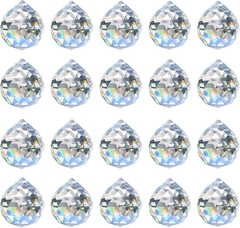 Elegant 20pcs Crystal Prism Set – 30mm Rainbow Reflectors for Weddings & Parties