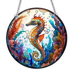 Acrylic Color Window Decoration, Mermaid Suncatcher/Sea Turtle/Dolphin/Seahor…