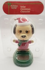Holiday Style Solar Christmas Dog Solar Toy Character I ❤️Santa Paws