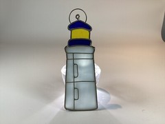 Lighthouse Nautical Stained Glass Suncatcher Window Decoration