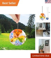 Colorful Glass Crystal Prism Pendant Suncatcher 1.77 inches