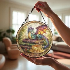 Stained Glass Suncatcher 10 Inch Window Decor for Gifts and Home Charm
