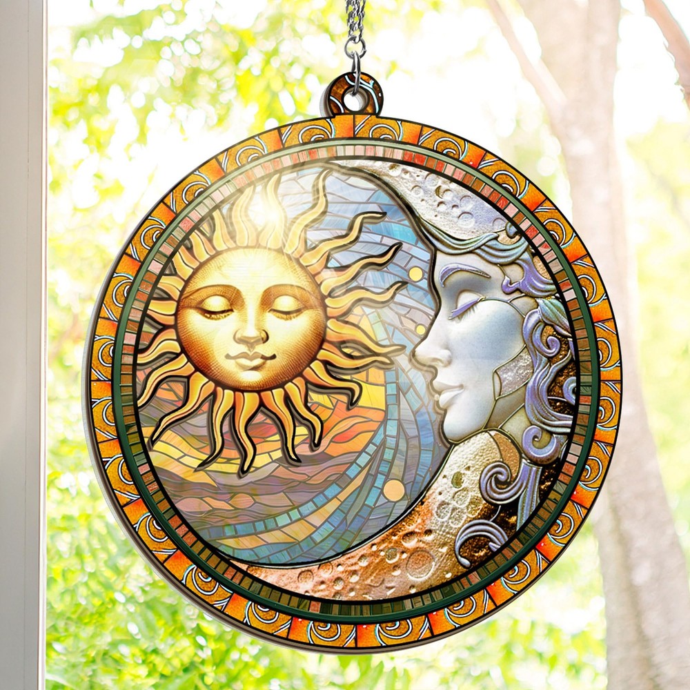 Spiritual Gifts for Men Women – Double Layered Hanging Suncatcher 6 in – Sun …