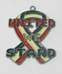 UNITED WE STAND SUNCATCHER (US UNITED STATES PATRIOTIC JULY 4TH)