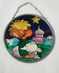 Small Stained Glass Little Boy Angel Sun Catcher