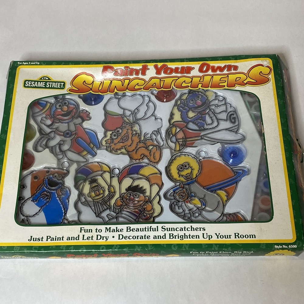 Paint Your Own Sesame Street Suncatcher New In Box