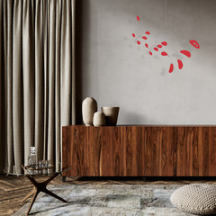 HipCat Art Mobile | Custom Colors | Mid Century Modern Home Decor Atomic Mobiles