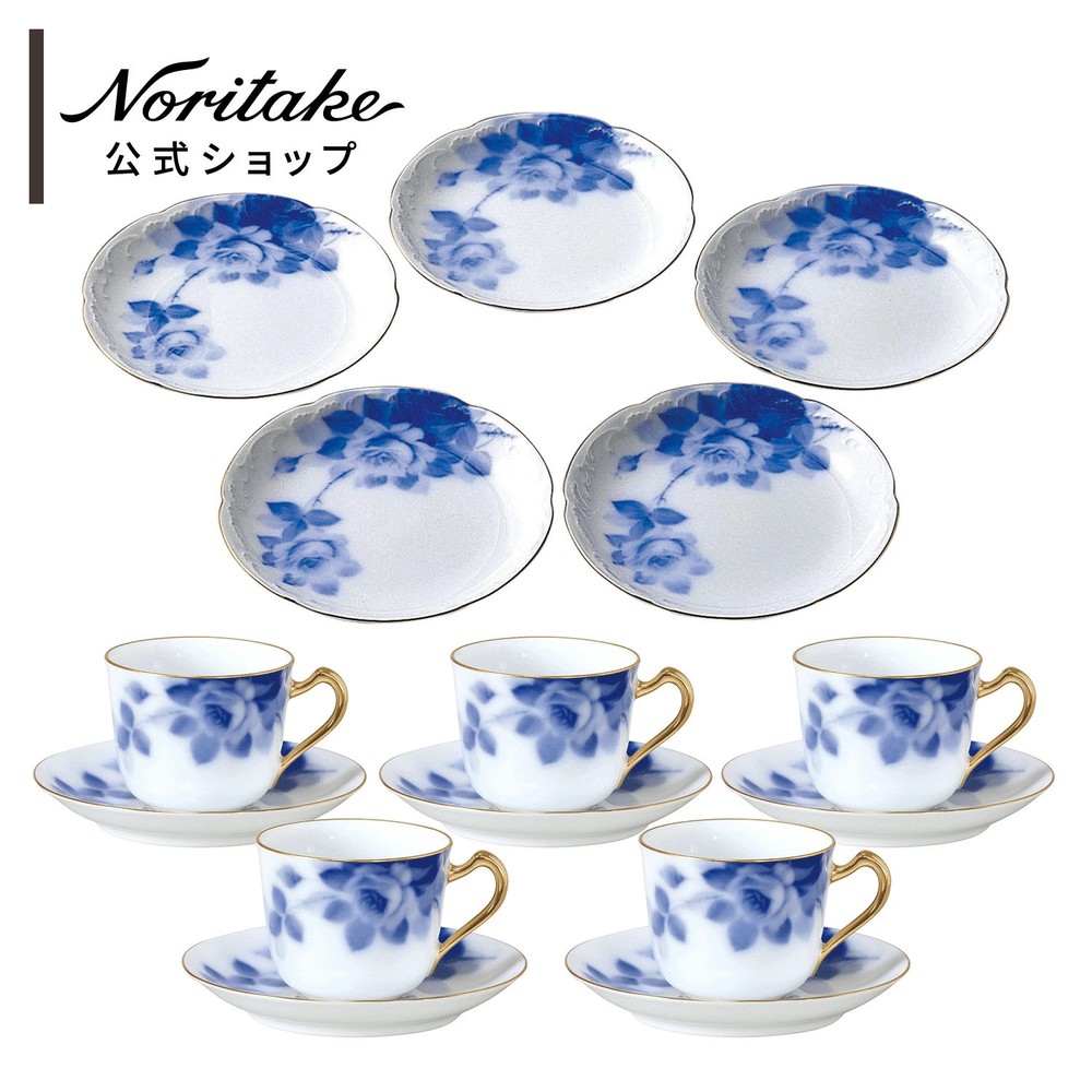 [Taokaenoi] Blue Rose (8011) Coffee Time Set for 5 people From Japan