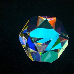 Optical Glass Prism Suncatcher Clear Polyhedron of Light Gift Ornament DIY