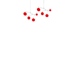 Stunning Red Atomic Mobile – DIY Colorful Home Decor – Modernism MCM Retro Style