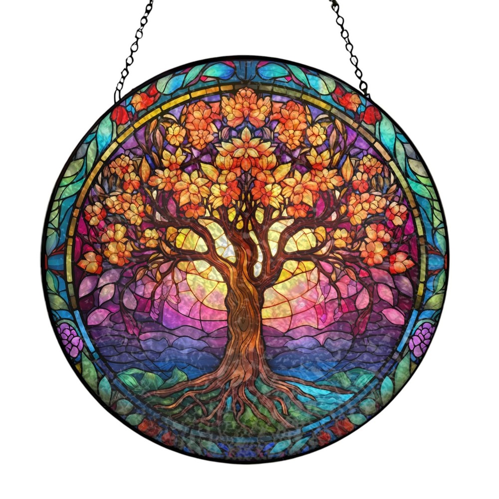 10Inch Stained Glass Suncatcher Window Decor for Home, Gifts & Holidays